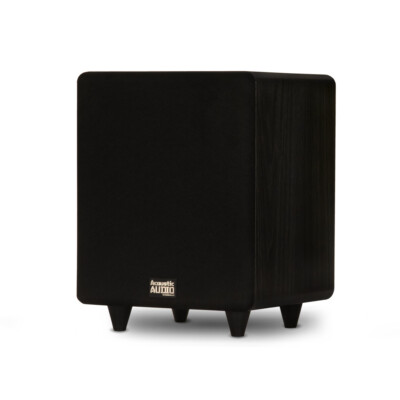 Acoustic Audio PSW300-8 Home Theater Powered 8'' LFE Subwoofer Front Firing Sub