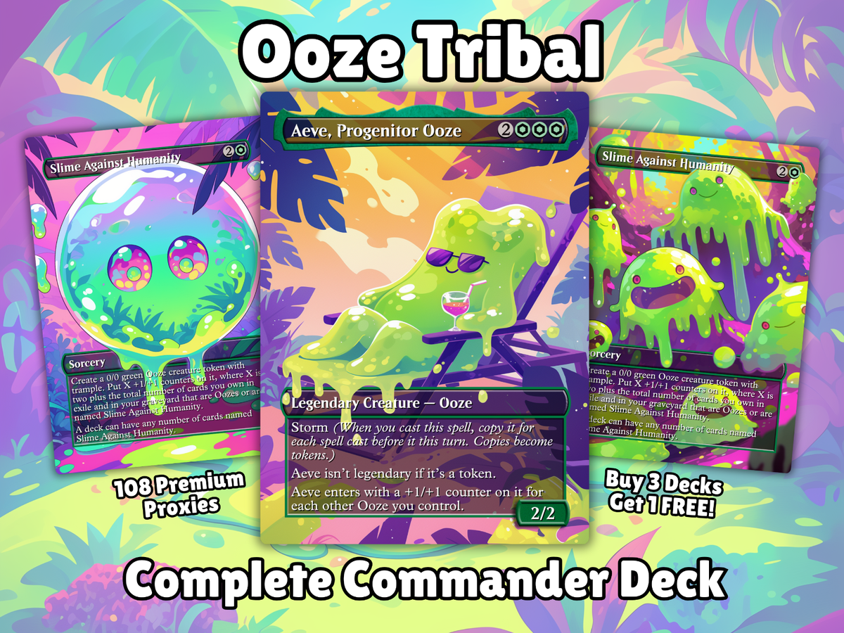 Ooze Tribal Commander Deck Group Hug MTG EDH Anime Style Proxy