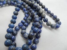 16" Strand Natural Lapis Stone Beads 6mm Smooth Round A638 DNG