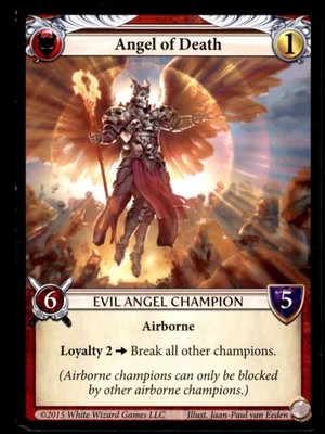 Angel Of Death Evil Angel Champion Epics Card Game 2015 White Wizard Games  CCG