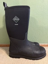 Muck Chore Classic Men's Rubber Work Boots - Black size 11 men’s SOFT TOE 