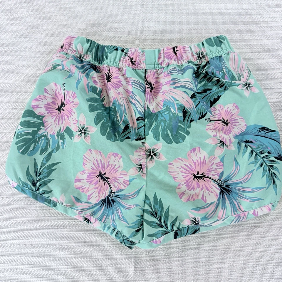 Marks and Spencer Bañador Corto Hawaiano Niñas 12-13 Años Azul Verde Rosa Elástico Foto 2 de 4