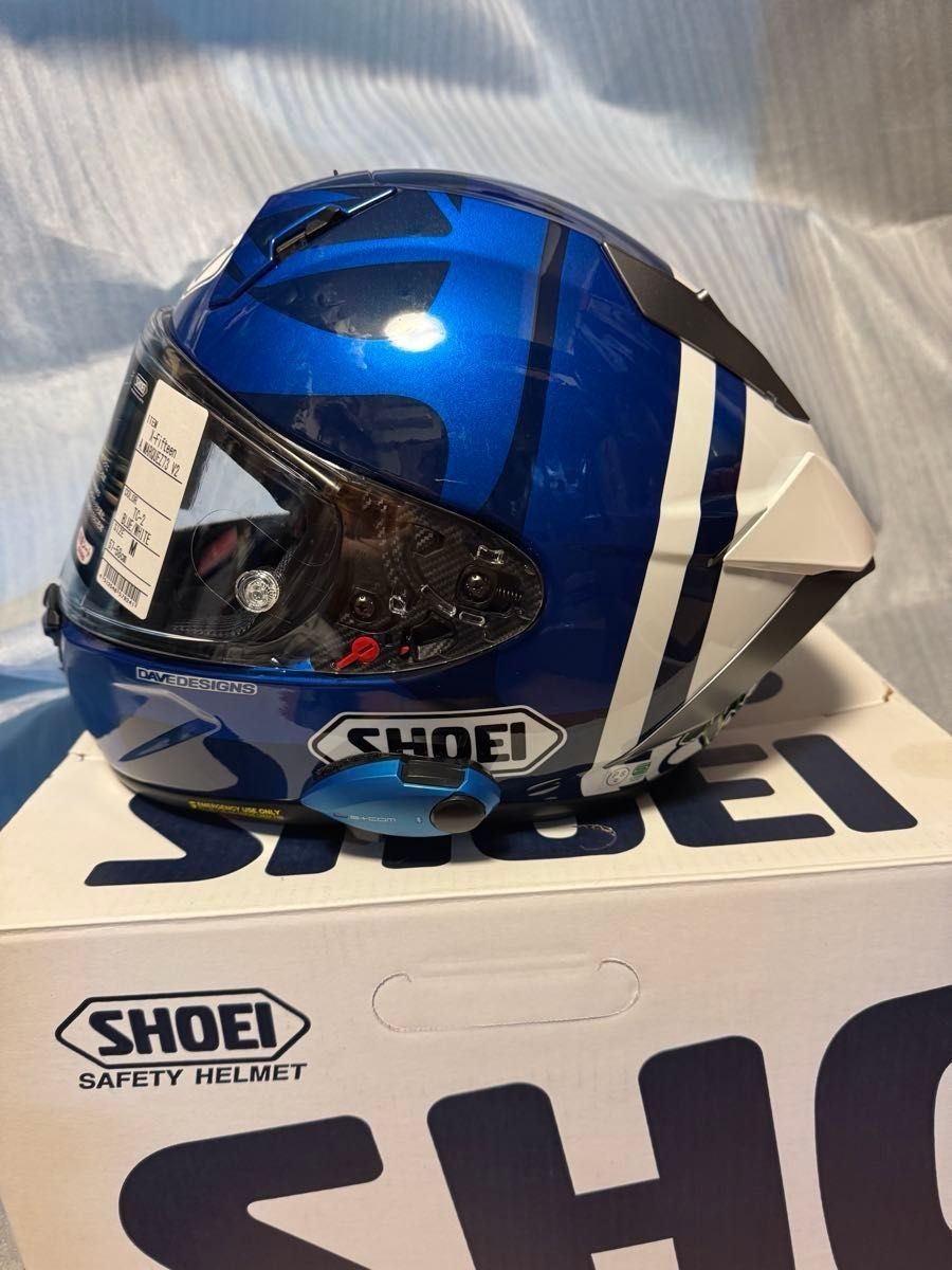 SHOEI X-Fifteen Marquez73 V2 Helmet M 57-58cm Blue X-15 Near Mint