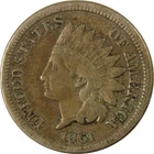 1861 Indian Head Cent F Fine Details Penny 1c Coin SKU:CP1168