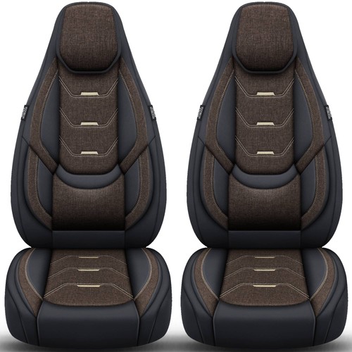 Schonbezüge Sitzbezüge für Infiniti QX70 Bj 2009-18 in Schwarz/Braun H12