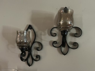 Wall Decor 2 Fleurdelis Candle Holders Wall Sconce