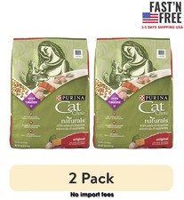 (2 pack) Purina Cat Chow Naturals, Dry Cat Food, Chicken & Salmon, 18 lb Bag-New 1.23 per pound