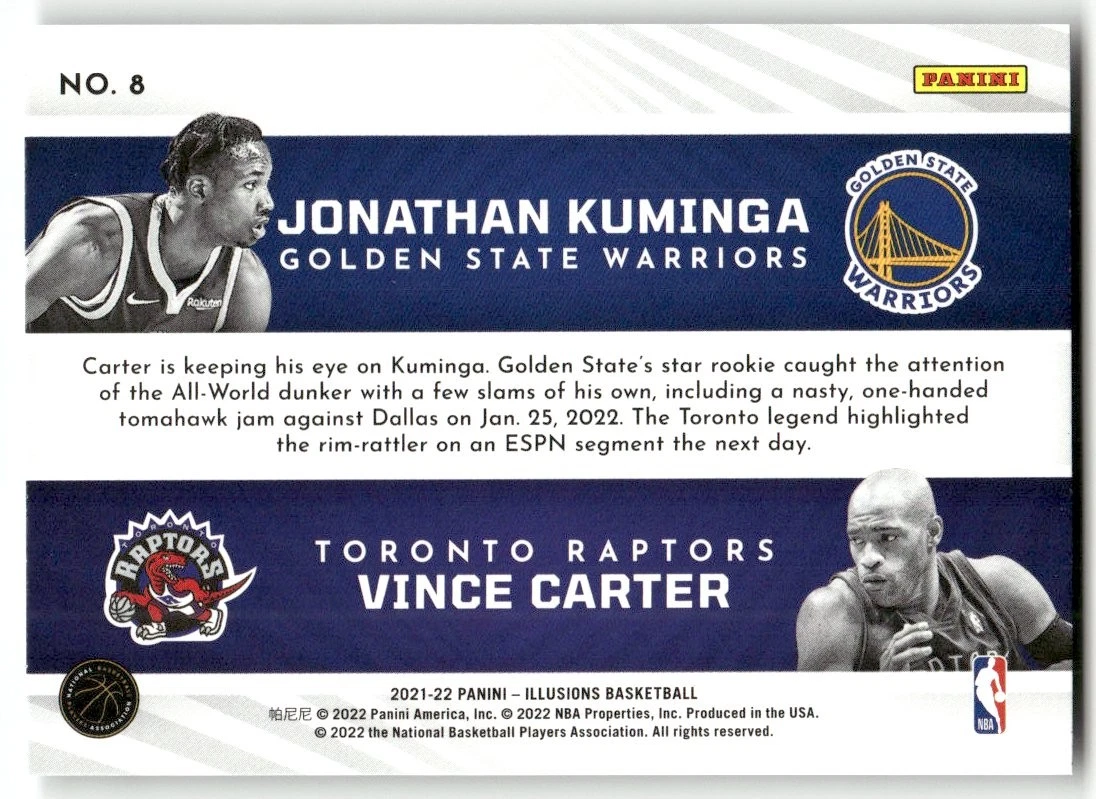 Jonathan Kuminga Rookie - 2021-22 Panini Illusions Basketball - Golden State