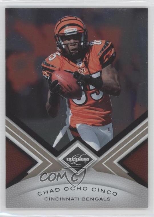 2010 Limited /499 Chad Johnson Ochocinco (Name Misspelled as Ocho Cinco) #21 0a1