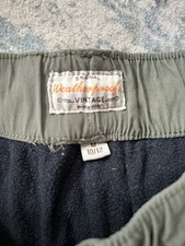 Youth Size M 10/12 Weatherproof Black Camo Fleece Lined Joggers Pants