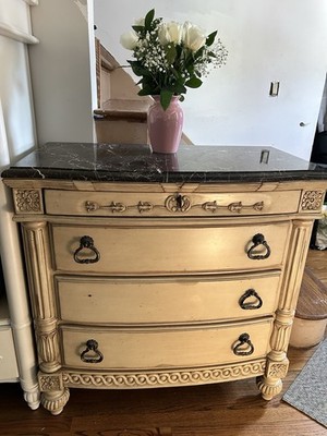 Genuine Laura Ashley Contemporary Marble Top; read full description 