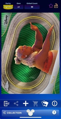 DIGITAL TOPPS DISNEY COLLECT Tala LEGENDARY CHROME GREEN WAVE /99 Read