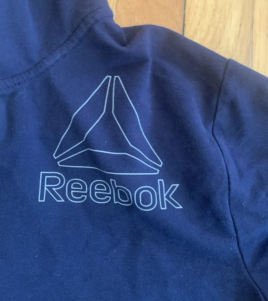 Reebok Youth Hoodie Size XXL Black Pullover Kangaroo Pouch Long Sleeve 1/4 Zip - Image 3 of 4