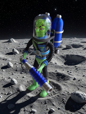Major Matt Mason Callisto Ray Gun, Helmet and Backpack Accessory