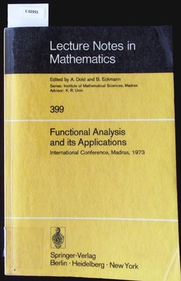 Functional Analysis and its Applications. International Conference Madras 1973.