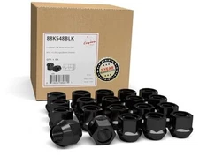  20 Pcs M14x1.5 14x1.5 Thread Open End Bulge Acorn 21mm 0.84" M14 x 1.5 Black