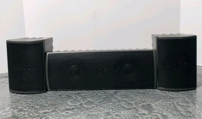 ★紺★ ONKYO SOUND SPHERE SKS-SS21X 3 Onkyo Speakers 2 SKS-10 Side, 1 SKC-20 Center TESTED, Working