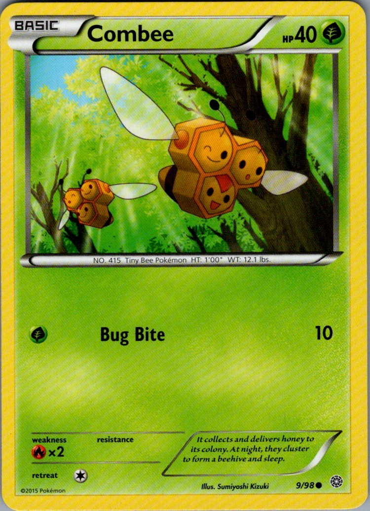 Combee Common Normal XY - Ancient Origins 9/98 NM
