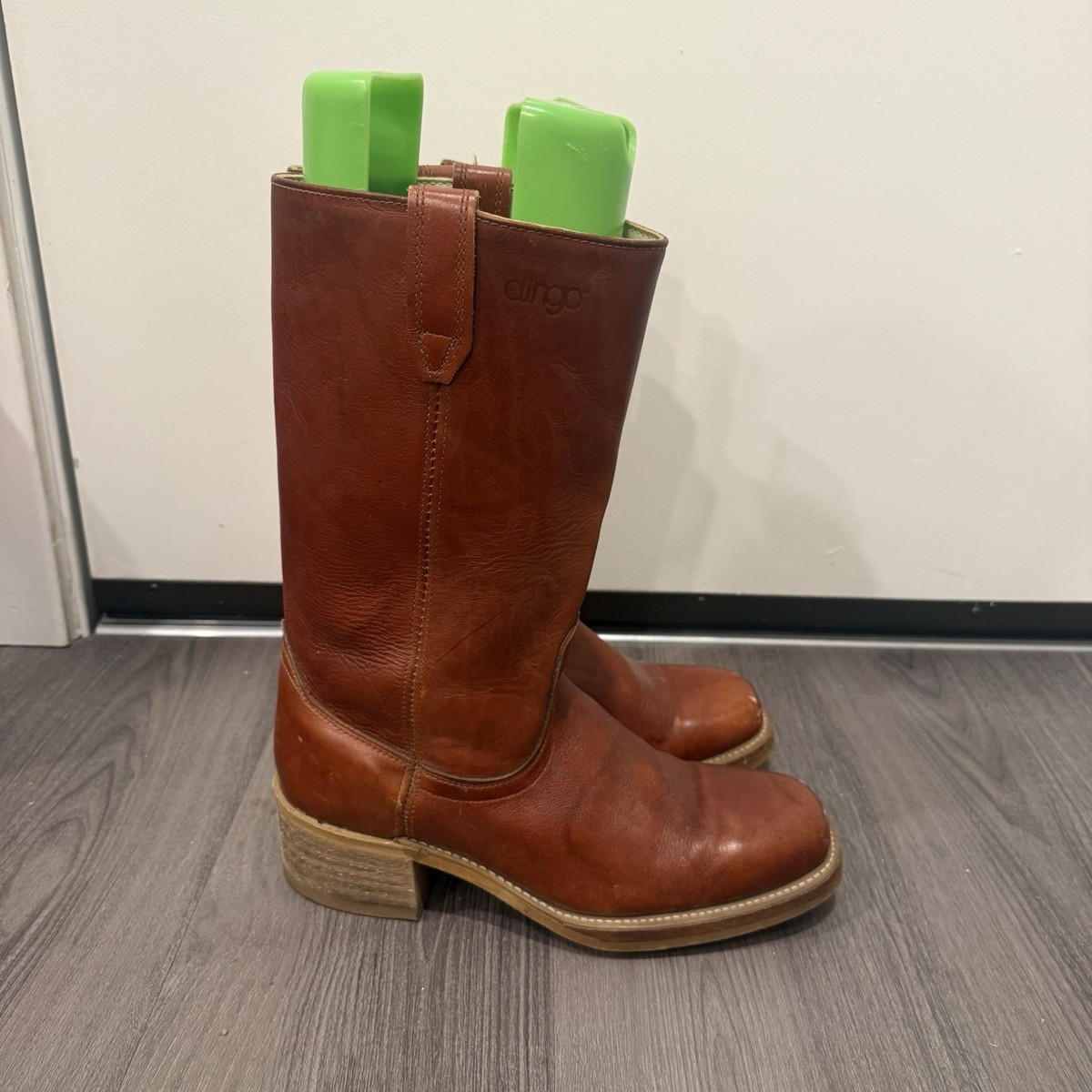 Vintage Dingo Acme Campus Boots 10 D USA Made Chunky 70s 80s