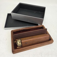 Blackfoot Ventures Wood And Brass Vintage Kaleidoscope With Stand Tray