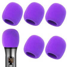 Fielect 5Pcs Microphone Cover Sponge Foam Mic Cover Handheld Microphone Winds...
