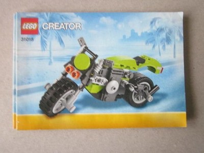 Lego Bauanleitung Instruction  Creator 31018 Grünes Motorrad Green Bike