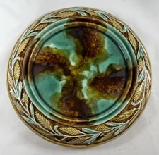 Antique Majolica Cheese Keeper Base / Undertray, No Lid - Wedgwood Style