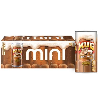 Mug Root Beer Soda, 7.5 Ounce Mini Cans, 10 Pack Fl Oz (Pack of 10) 