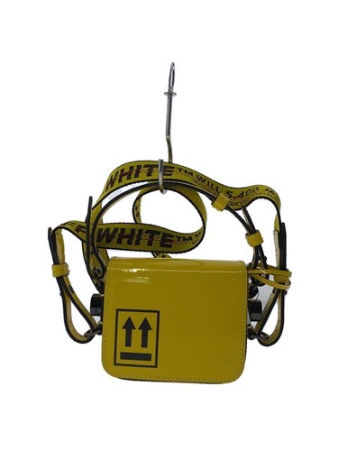 OFF-WHITE shoulder bag enamel Yellow Used