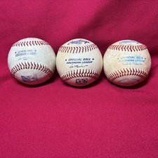 Lot Of 3:  Vintage Rawlings Official Southern League Baseballs Game Used Signed?