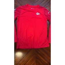 Nike NFL on field apparel dri-fit Kansas City chiefs long sleeve shirt Sz Medium