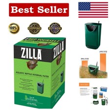 Zilla Aquatic Internal Water Filter for Reptiles, Up to 20 Gallons, Easy Setup