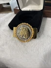 Walking Liberty Eagle Half Dollar Goldtone Money Clip