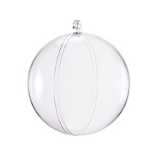 15pcs 90mm Clear Plastic Ornaments Ball