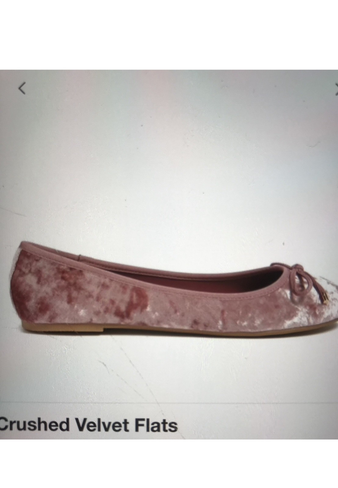 New Flat Velvet pink Shoes Women Size 6.5