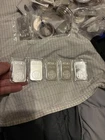 lot of 5 1 oz silver bars apmex