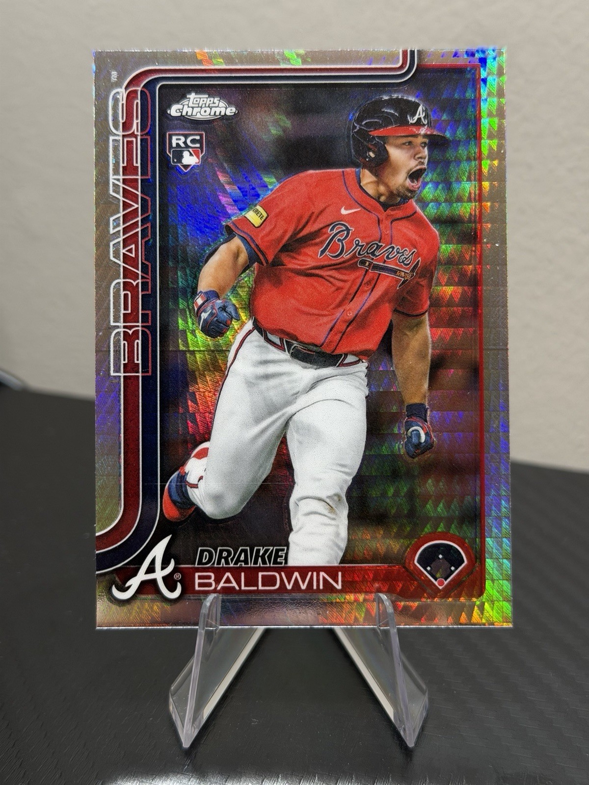 2025 Topps Chrome Update Series - Drake Baldwin #USC96 Prism Refractor (RC)