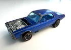 Custom Cougar 1967 Original 16 Spectraflame Blue Redline HK Unrestored Hot Wheel
