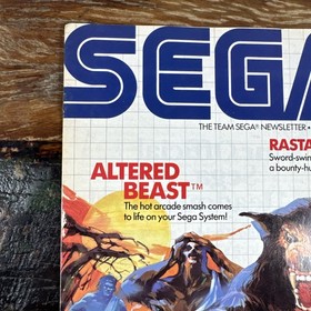 Vintage The Team Sega Newsletter #4 Fall 1988 Thunder Blade #6 Altered Beast