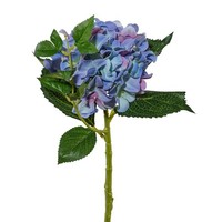 Kunstblume Hortensie, 3Er Set, Blau, HöHe Ca. 46 Cm