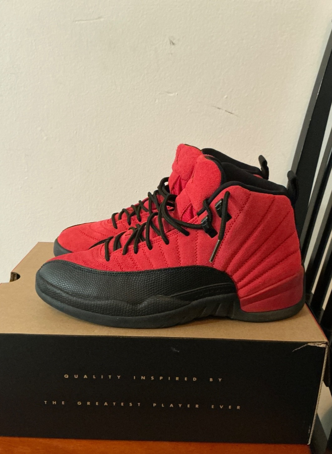 Size 9.5 - Jordan 12 Retro Reverse Flu Game 2020