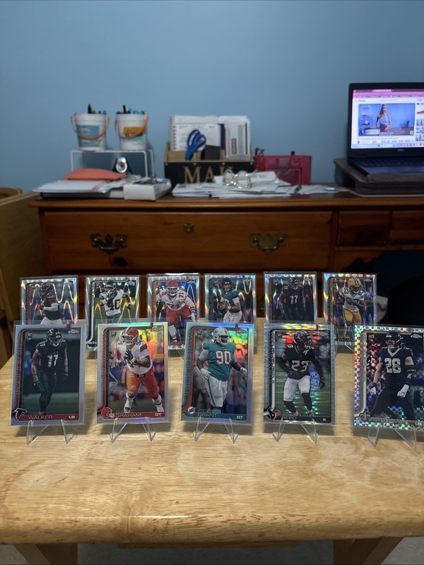 2025 NFL Topps Chrome Rookie Lot Refractors, Pulsar, & X- Fractor