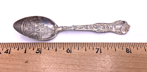 1904 BERT BALL Sterling Silver Louisiana Purchase Exposition 4" souvenir spoon - Picture 2 of 13