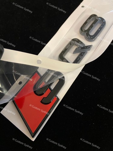 SQ8 Gloss Black Full Badges Package For Audi SQ8 Exclusive pack - Picture 4 of 6