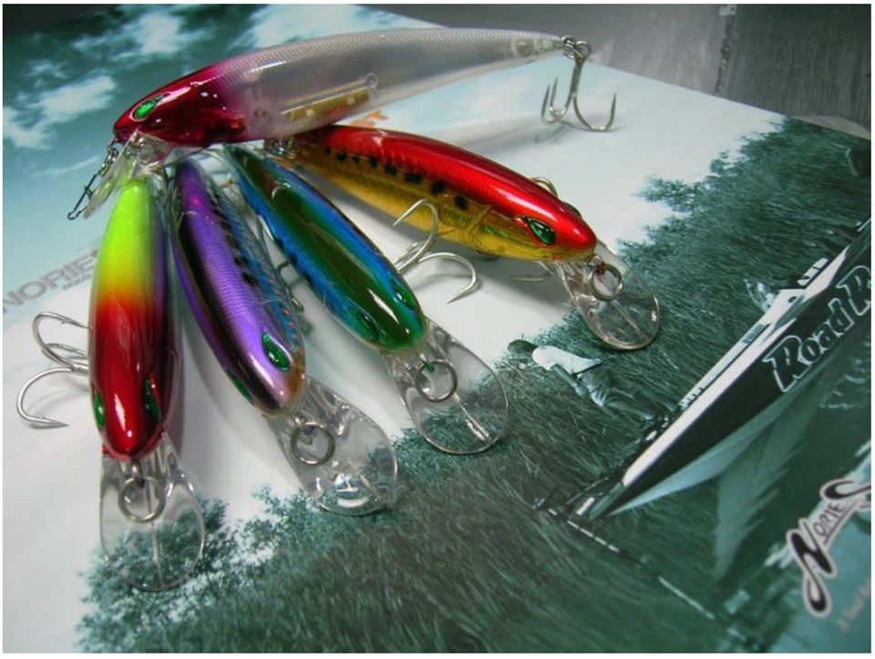 NORIES Laydown Minnow MID SW92 JDM Jerkbait - Color S-30CH Claro Holo Rosa Foto 3 de 4