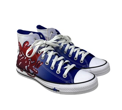 Converse Ctas High Top Shoes Canvas Blue White Skate Sneaker For