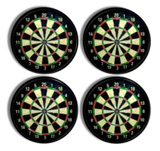 4 or 6 Dartboard Cabinet Knobs – Man Cave Bar Drawer Pulls Pub Game Room Decor