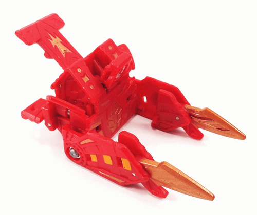 Bakugan BATTLE SABRE Battle Gear Red COPPER ATTRIBUTE Weapon 2010 Brawlers NEW - Picture 2 of 2