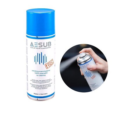 Spraydose für Scanner 3D 400ml Aesub Blau für Oberflächen Gelbtöne Transparent