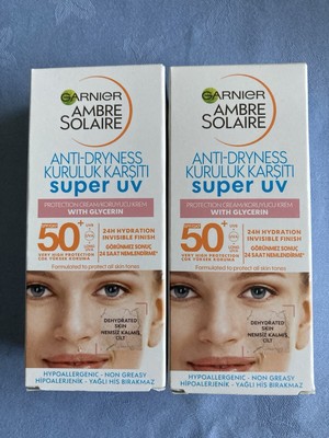 2x Garnier Ambre Solaire Super UV Gesicht Sonnencreme LSF 30 50ml